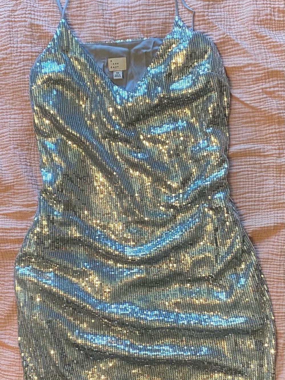 a new day Silver Sequin Cowl Neck Camisole